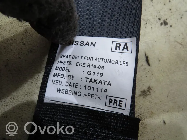 Nissan Qashqai Ceinture de sécurité avant 5034H9V10D