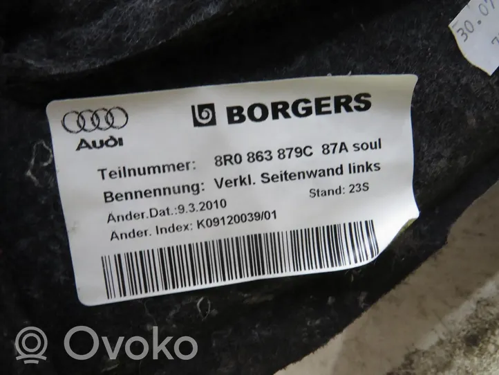 Audi Q5 SQ5 Trunk/boot side trim panel 8R0863879C