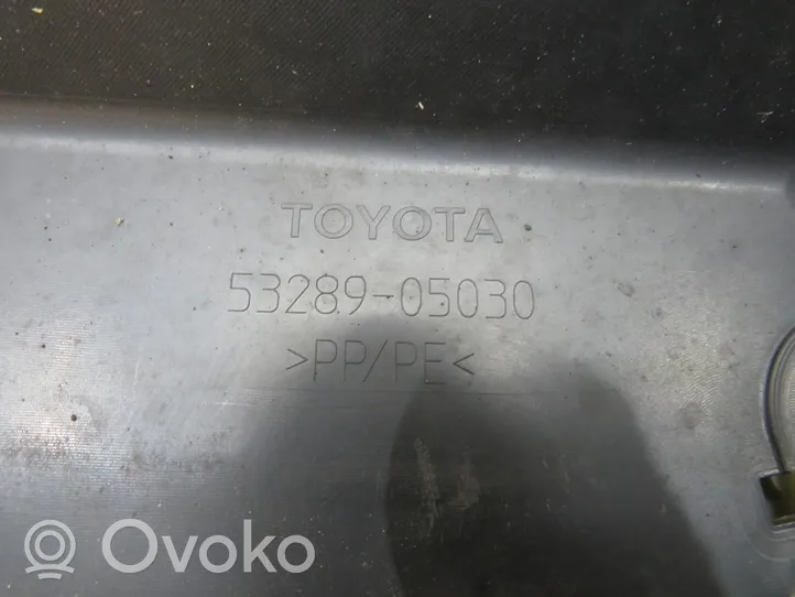 Toyota Avensis T270 Rivestimento della modanatura della chiusura del vano motore/cofano 53289-05030