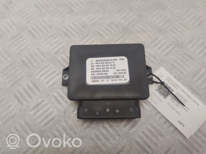 Mercedes-Benz S C217 Hand brake control module A2229005210