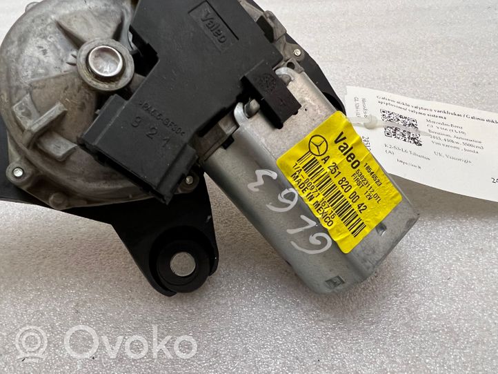 Mercedes-Benz GL X166 Motor del limpiaparabrisas trasero A2518200042