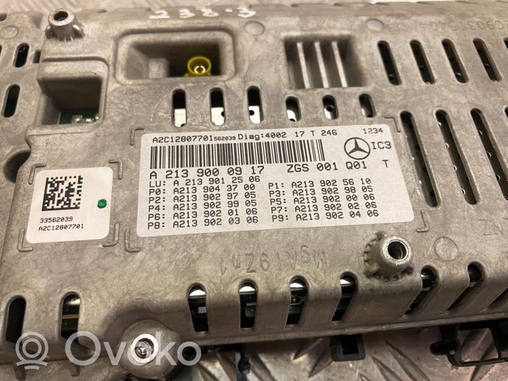 Mercedes-Benz E W238 Spidometrs (instrumentu panelī) A2139000917