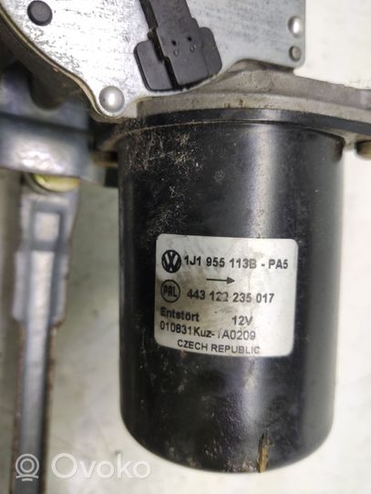 Volkswagen Bora Mechanizm i silniczek wycieraczek szyby przedniej / czołowej 443122235017