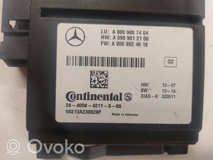 Mercedes-Benz GLC X253 C253 Kiti valdymo blokai/ moduliai A0009024619