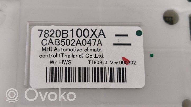 Mitsubishi Outlander Ilmastoinnin ohjainlaite 7820B100XA