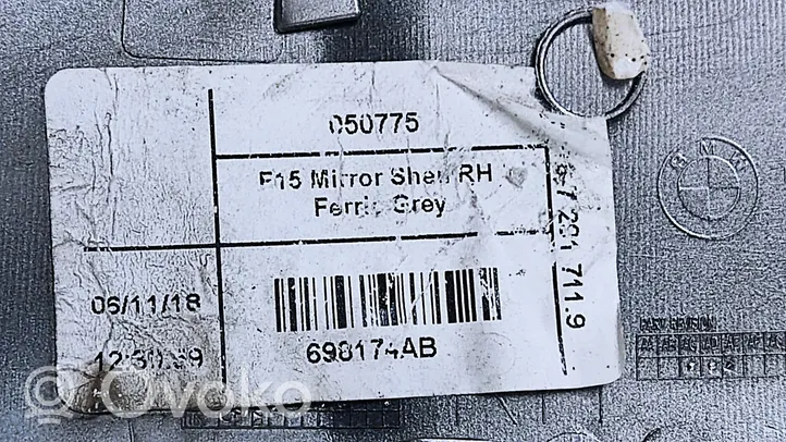 BMW X5 F15 Copertura in plastica per specchietti retrovisori esterni 050775