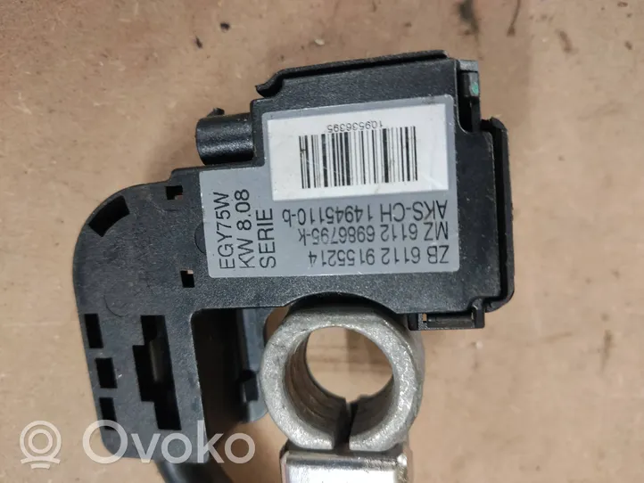 BMW X5 E70 Minus / Klema / Przewód akumulatora 9155214