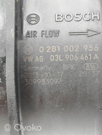 Volkswagen Golf VII Mass air flow meter 03L906461A