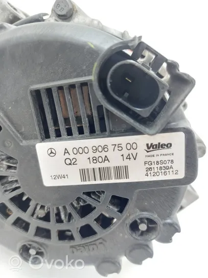 Mercedes-Benz CLS C218 X218 Alternator A0009067500