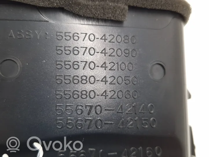 Toyota RAV 4 (XA40) Garniture, panneau de grille d'aération latérale 5567042080