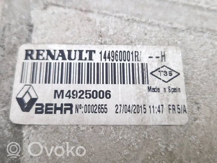 Renault Laguna III Chłodnica powietrza doładowującego / Intercooler 144960001R