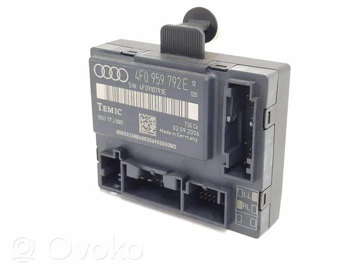 Audi A6 Allroad C6 Unité de commande module de porte 4F0959792E