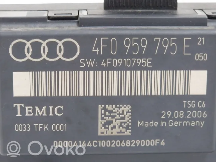 Audi A6 Allroad C6 Oven ohjainlaite/moduuli 4F0959795E