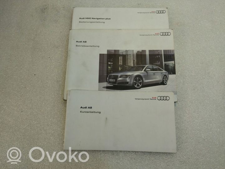 Audi A8 S8 D4 4H Owners service history hand book 14255668MH00