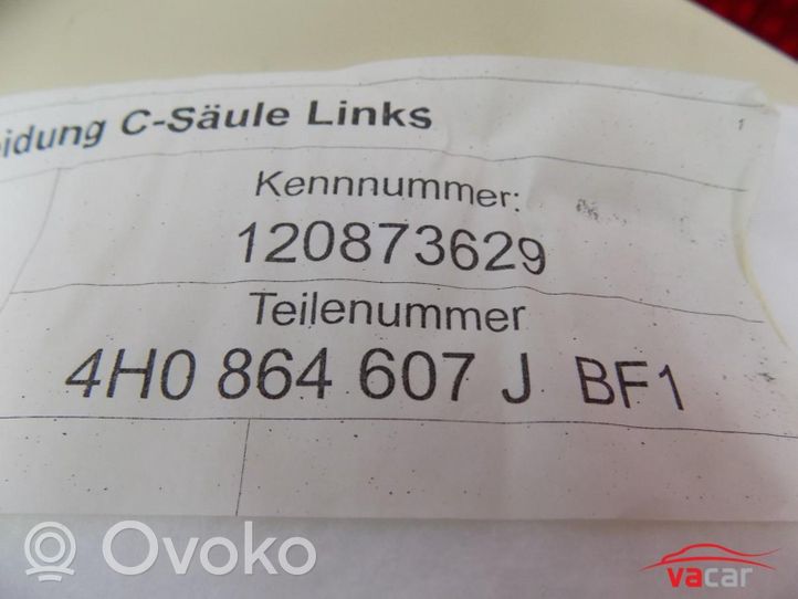 Audi A8 S8 D4 4H Galinio slenksčio apdaila (vidinė) 4H0864607J