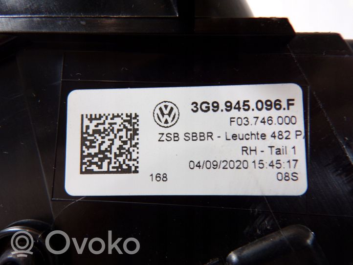 Volkswagen PASSAT B8 Galinis žibintas kėbule 3G9945096F