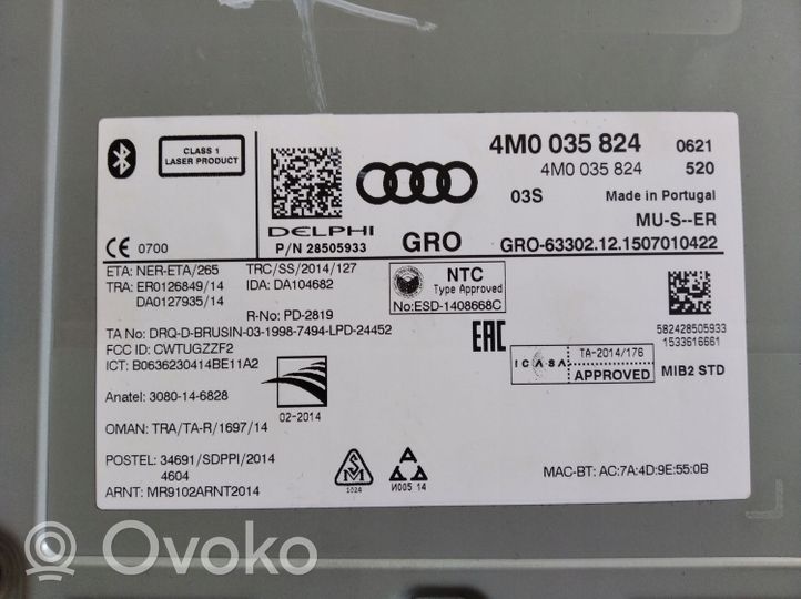 Audi Q7 4M MMI control unit 4M0035824