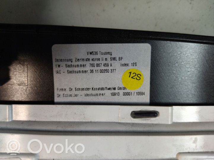 Volkswagen Touareg III Conjunto de molduras del tarjetero de la puerta 760867409E