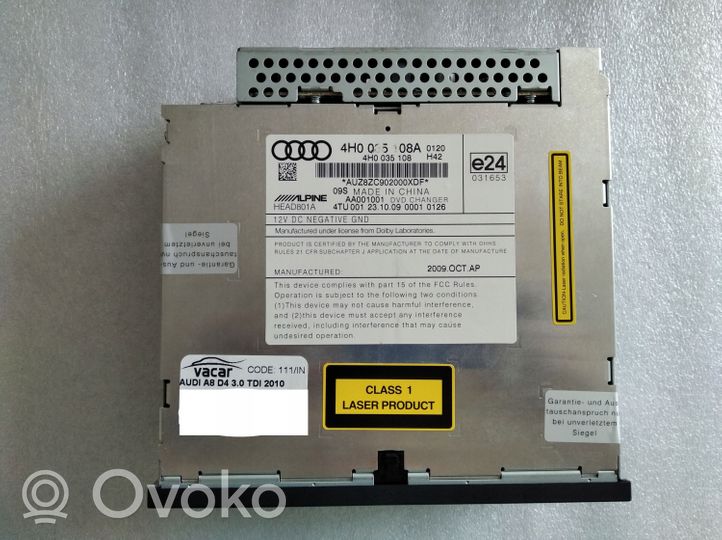 Audi A8 S8 D4 4H Changeur CD / DVD 4H0035108A