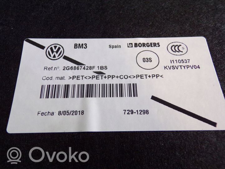 Volkswagen Polo VI AW Panneau, garniture de coffre latérale 2G6867428F