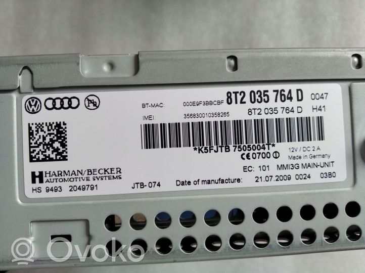 Audi A4 S4 B8 8K MMI control unit 8T2035764D