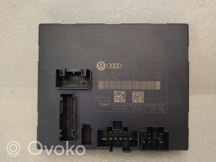 Audi A8 S8 D4 4H Modulo di controllo sedile 4H0959760E