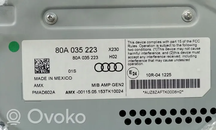 Audi Q5 SQ5 Wzmacniacz audio 80A035223