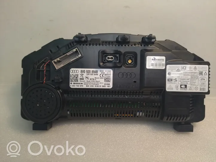 Audi A3 S3 8V Tachimetro (quadro strumenti) 8V0920894B