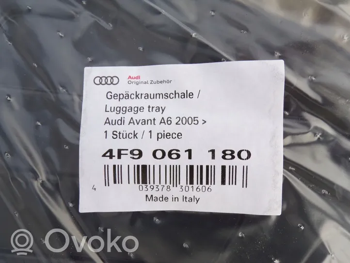 Audi A6 S6 C6 4F Bagāžnieka paklājiņš (gumijas) 4F9061180