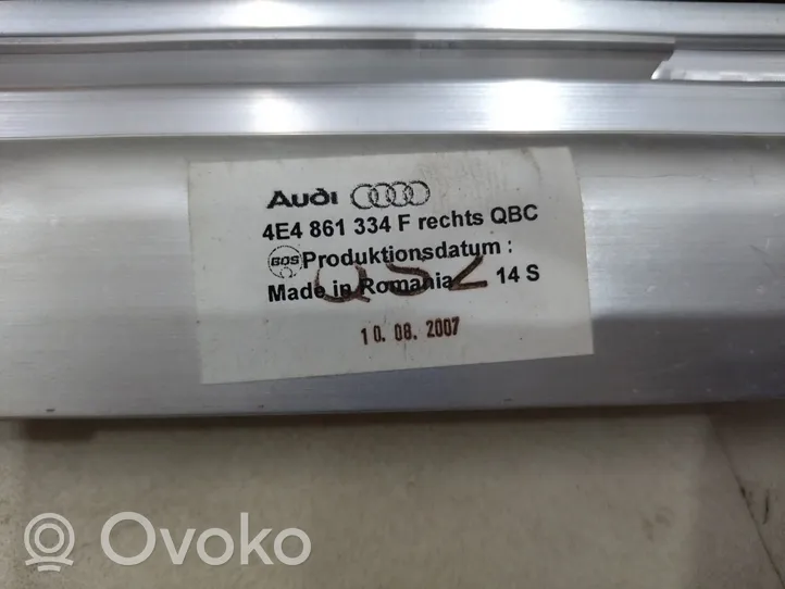 Audi A8 S8 D3 4E Takaoven ikkunan häikäisysuoja/verho 4E4861334F