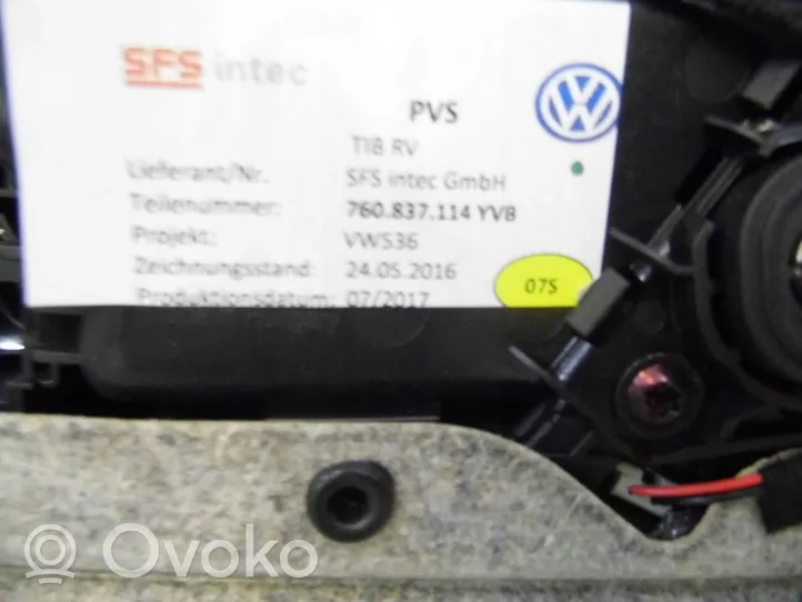 Volkswagen Touareg III Apmušimas priekinių durų (obšifke) 760837114