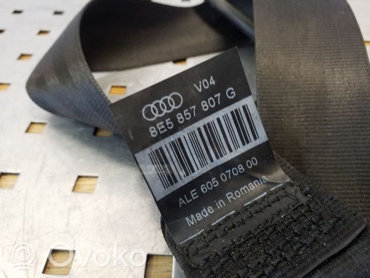 Audi A4 S4 B7 8E 8H Keskipaikan turvavyö (takaistuin) 8E5857807G