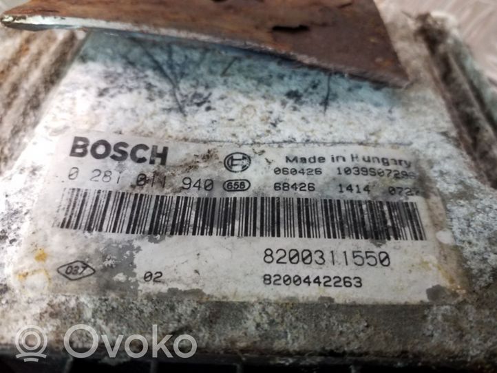 Opel Movano A Engine control unit/module 0281011940