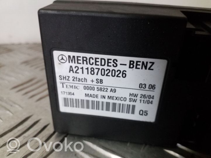 Mercedes-Benz R W251 Sēdekļa vadības modulis A2118702026