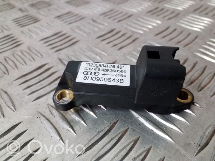 Audi A4 S4 B5 8D Airbag deployment crash/impact sensor 8D0959643B