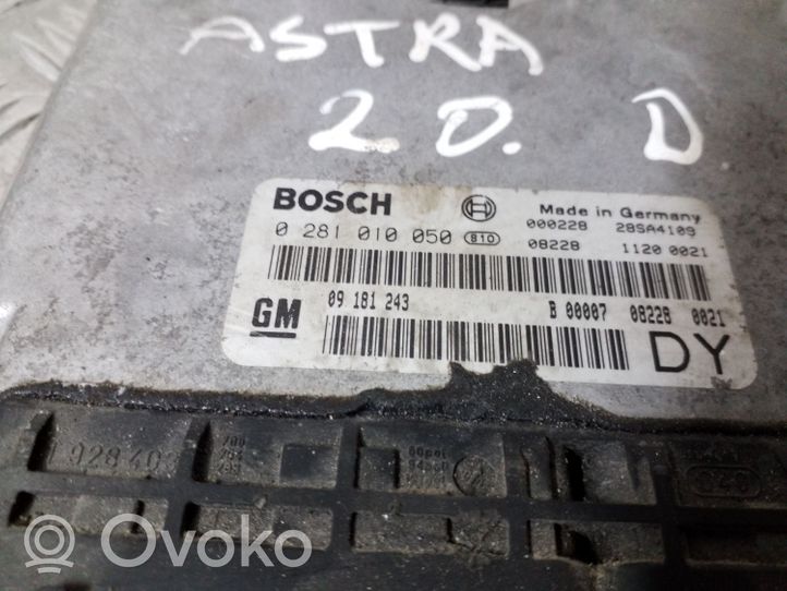 Opel Astra G Moottorin ohjainlaite/moduuli 0281010050