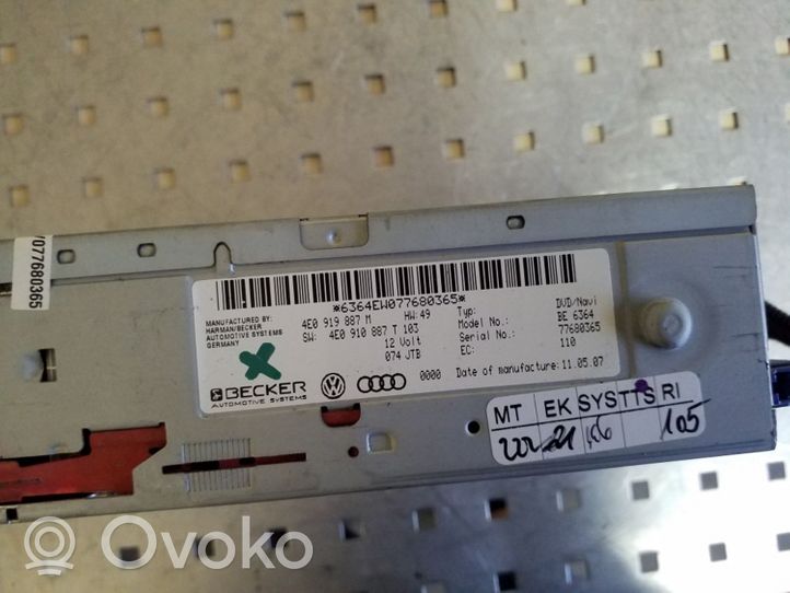 Audi A6 Allroad C6 CD/DVD changer 4E0919887M