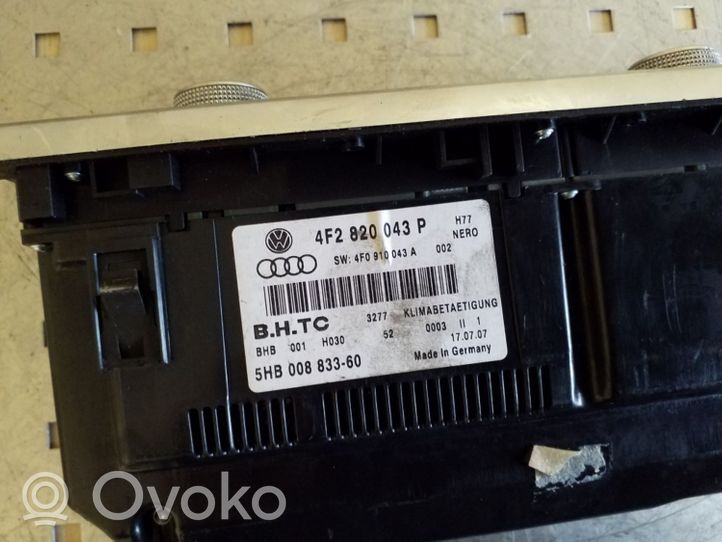 Audi A6 Allroad C6 Oro kondicionieriaus/ klimato/ pečiuko valdymo blokas (salone) 4F2820043P