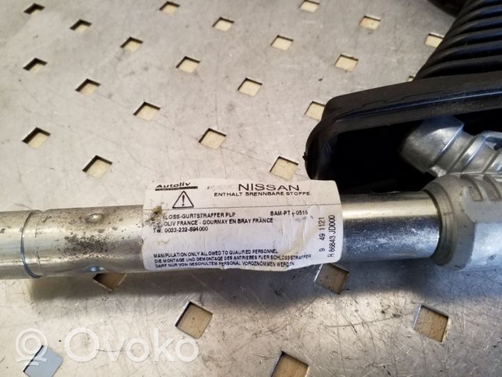 Nissan Qashqai+2 Etuistuimen turvavyön solki 86843JD000