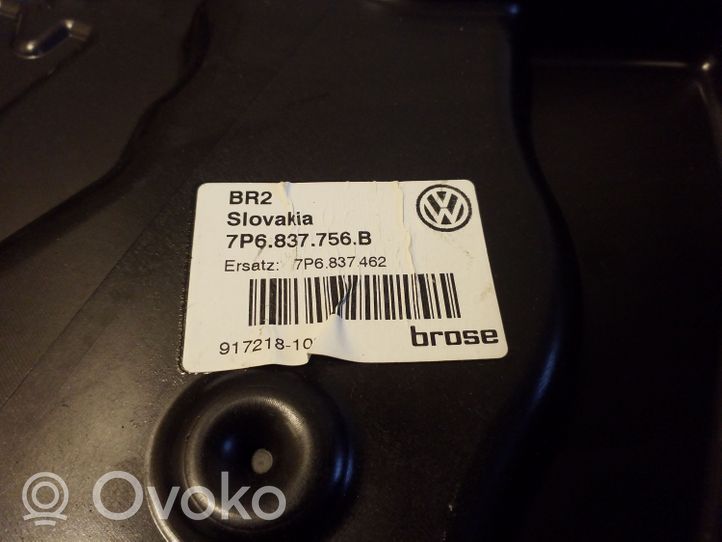 Volkswagen Touareg II Mechanizm podnoszenia szyby przedniej bez silnika 7P6837756B