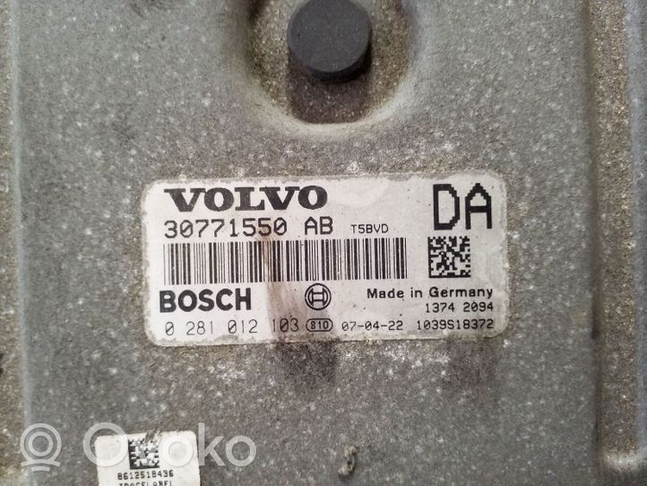 Volvo XC90 Moottorin ohjainlaite/moduuli 30771550AB