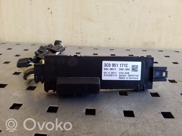 Volkswagen PASSAT CC Alarm movement detector/sensor 3C0951171C