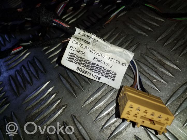 Volkswagen PASSAT B8 Wiązka przewodów klapy tylnej / bagażnika 3G9971147E