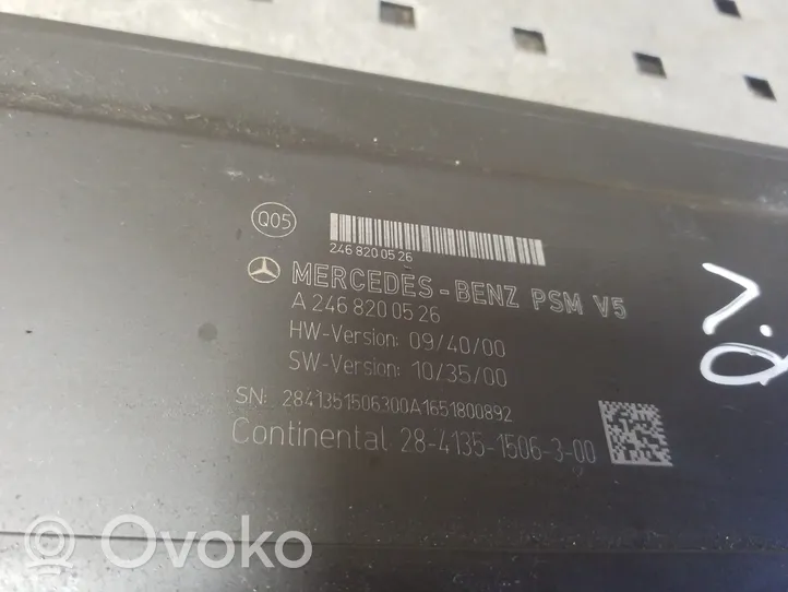 Mercedes-Benz B W246 W242 Istuimen säädön moduuli A2468200526