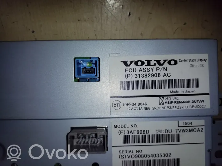 Volvo XC70 Monitor / wyświetlacz / ekran 31382906AC