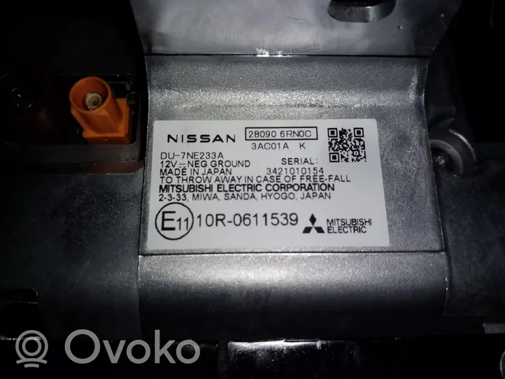 Nissan Qashqai J12 Monitor / wyświetlacz / ekran 280906RN0C