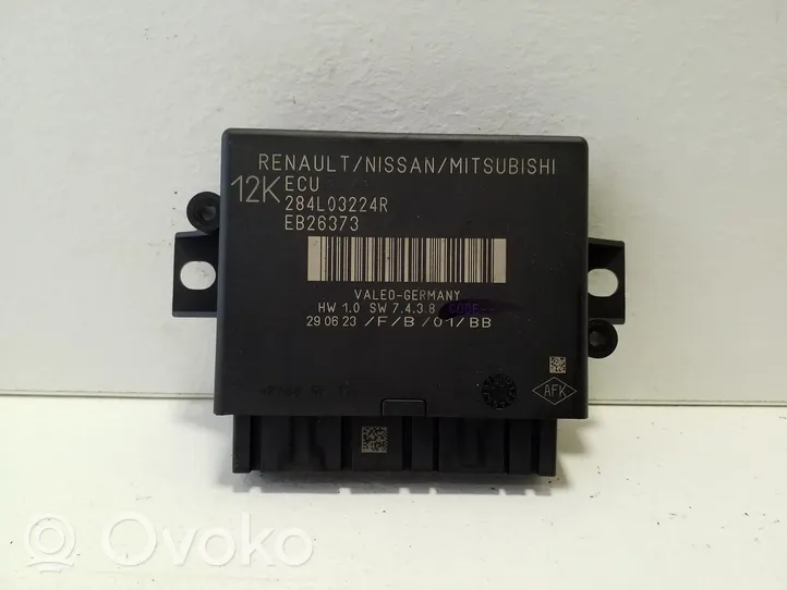 Nissan Qashqai J12 Pysäköintitutkan (PCD) ohjainlaite/moduuli 284L03224R