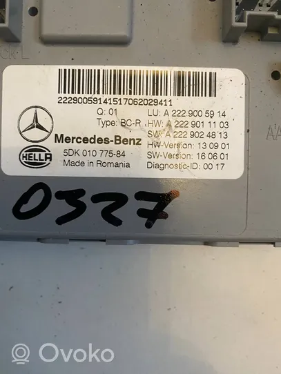 Mercedes-Benz C AMG W205 Unité de contrôle SAM A2229005914