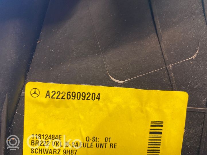 Mercedes-Benz S W222 Rivestimento montante (B) (fondo) A2226909204