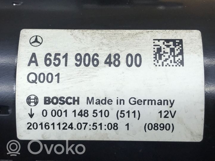 Mercedes-Benz GLE (W166 - C292) Démarreur A6519064800